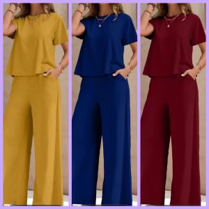 hanny FREE GIFT FREE SHIPPING COD Short  Sleeves Top Blouse and Wide Leg Pants Terno Set    - xs to slim large - classy and elegant - timeless classic  - timeless piece - casual office or party - classic piece - super kapal ng tela - hindi kayo magsisi
