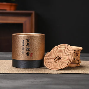 【Selling at a loss】Coil Incense Natural Wood Mini Coil Incense Ring Centennial Sandalwood Agarwood & Mugwort Incense Purify Negative Energy Attract Wealth Vibe Cleanse Energy Field