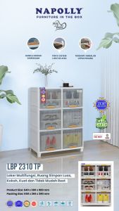 RAK SERBAGUNA PLASTIK LEMARI PLASTIK NAPOLLY LEMARI SEPATU PLASTIK