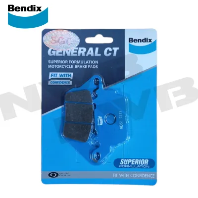 Bendix Motorcycle Brake Pads Front for Yamaha Mio Soul i 125 Mio i 125 (M3) Gravis Gear Sight Sniper 150 MXI Sniper 155 Standard V3 NMAX 155 V1/V2/V3 and Aerox V1/V2
