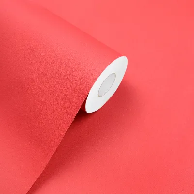 วอลเปเปอร์ติดผนัง PVC สีขาวบริสุทธิ์กันน้ำกันความชื้นสติ๊กเกอร์ติดโต๊ะตกแต่งเฟอร์นิเจอร์ใหม่100ซม.