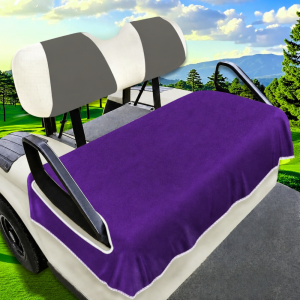 CLARO Breathable Golf Cart Seat Cover Comfortable Non-Slip Golf Cart Accessories Portable Keeps Seats Dry Golf Cart Seat Towel Blanket for 2/4-seats Cart