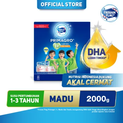 Frisian Flag Primagro 1+ Madu 2000gr (1-3 Tahun) - Susu Formula Pertumbuhan Anak