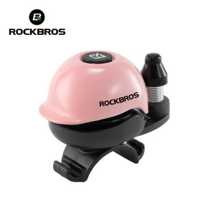 ROCKBROS Bike Bell Lightweight Portable Waterproof 80DB Loud Sound Bike Bell 360 Degrees Rotating MTB Road Bike Horn Bike Accessories