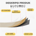 REAIM Stiker Lantai Vinyl Motif Kayu Premium (36 PCS) Sticker Lantai PVC High Quality 91.4cmX15.2cm. 