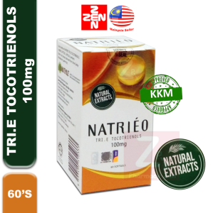 Natrieo Tri.E (Vitamin E) Tocotrienols 100mg(60 capsules)