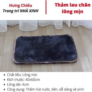 Thảm lau chân lông loang trải sàn trang trí nhà cửa thảm chùi chân thấm nước 40x60cm ED25