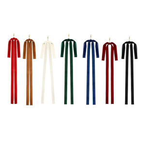 Velvets Christmas Bows Decoration For Indoor Festives Display And Gifts Easy to Hanging Bowknot Pendant for Tree Window