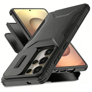 for Samsung S26 Ultra CaseSlide Camera Cover [Military-Grade] Heavy Duty Rugged Hard PC Soft Silicone Shockproof Protective Phone Case for Galaxy S26+S25 UltraS25 EdgeS25 FES24 UltraS24+ S23 UltraS22 UltraA57A37A17A16A56A36A26A15A55