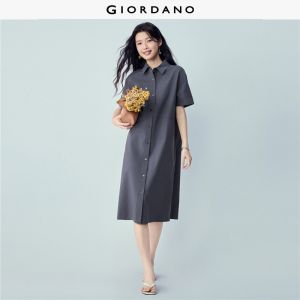 GIORDANO Women Dress Non-Elastic Dress Woven Fabric Dress Stylish Item No. 13466228 High Quality Comfortable Daily Wear