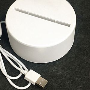 USB 3D Acrylic Lamp Gifts 3D Creative Illusion Designs Electric warm light base LED desk lamp