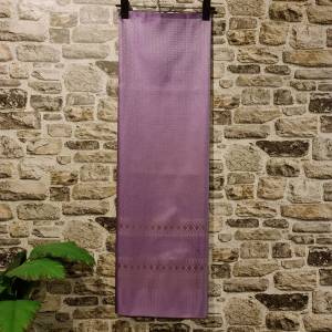 101.ผ้าฝ้าย ผ้าทอทั้งผืน ลายดอกพิกุลเล็ก สีม่วง