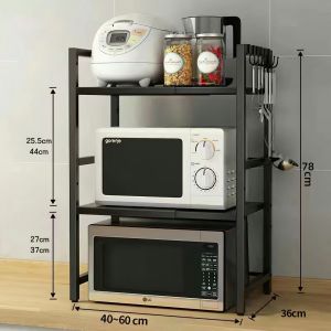 Kệ Lò Vi Sóng kích thước có thể điều chỉnh SIV 2/3 tầng-Kệ Để Lò Vi Sóng Kệ Để Đồ Nhà Bếp(Liên kết 6) GALIT625