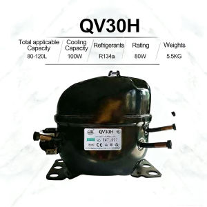 CHUANGCHAO Compressor 220-240V~50/60HZ 1PH Refrigeration compressor QD52H/QD91H silent and fast cooling，Suitable for refrigerators/freezers