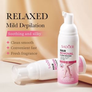 Hair removal mousse Hair removal cream 脱毛喷剂 100ml Pembuangan rambut cepat Pembuangan rambut tanpa sakit Jaga rambut Pembuangan rambut biasa Ultra licin