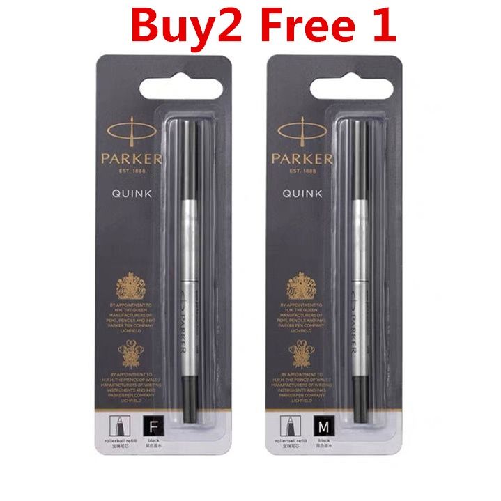 Genuine Parker Quink Rollerball Pen Refill – Fine 0.5mm – Black Or Blue Ink