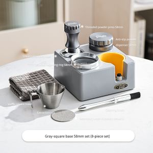 BINCOO Coffee Powder Dispenser Base Italian Multifunctional Storage Device Powder Press Powder Receiving Ring Coffee Utensil Set