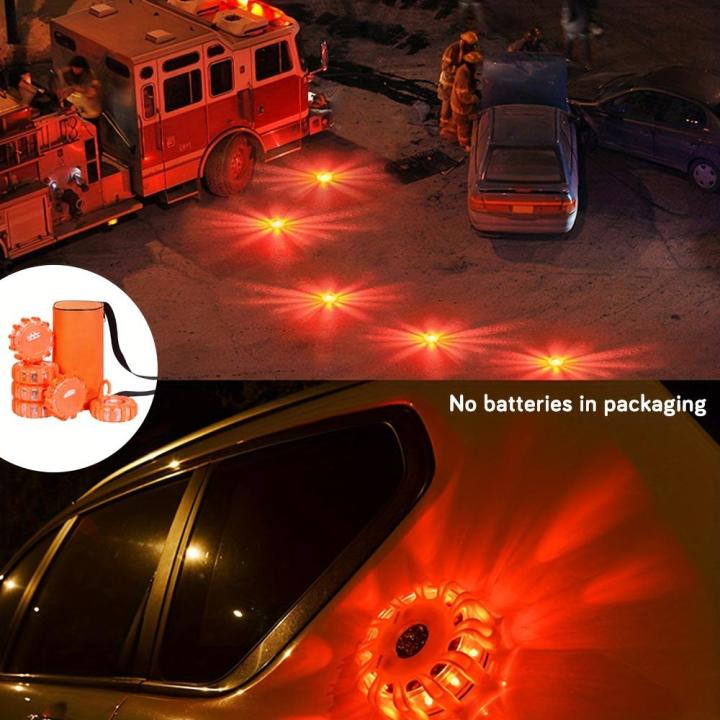 6 Luci LED Di Emergenza Stradali - Lampeggianti Magnetici Con 9 Modalità, Impermeabili IP67, Per Auto E Barche - Foto 7