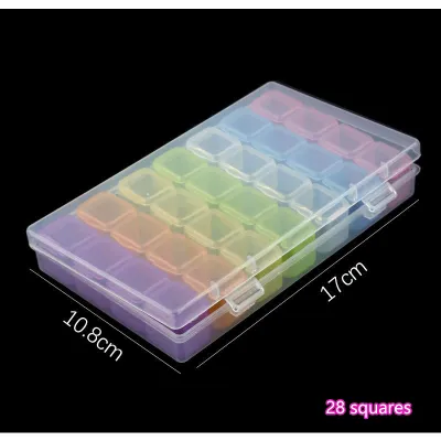 Diamond painting tools diamond storage box diamond round bottle transparent DIY bottle