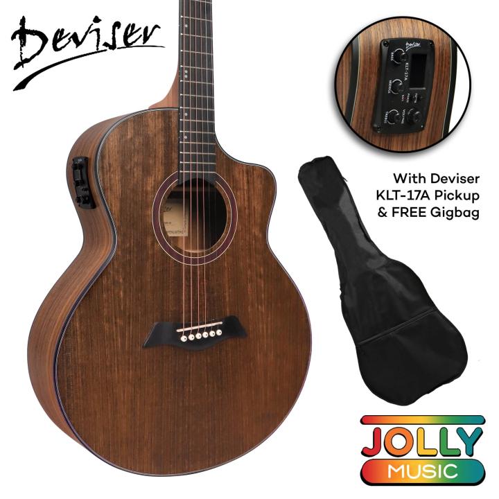 Deviser LS-150 EQ Acoustic-Electric Guitar (All-Walnut) (GS Travel, OM ...