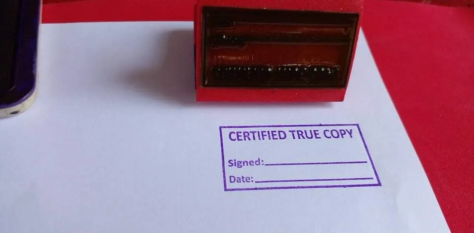 CERTIFIED TRUE COPY STAMP Lazada PH