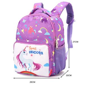 COD Kindergarten Unicorn Girls Kids School Bags Book Backpacks 2-5Years Old Cartoon School Backpack