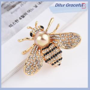 Ditur Côn Trùng loạt Trâm tinh tế ít ong trâm cài pha lê Rhinestone pin đồ trang sức