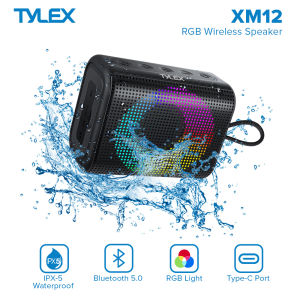 TYLEX XM12 Portable Wireless Mini Speaker TWS Connection Play 5.0 Bluetooth Speakers Super Bass  2000mAh Travel Speaker