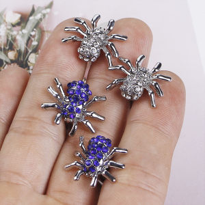 1Pair Personalized Insect Series Style Cufflinks Exquisite Spider Inlaid Rhinestone Mens French Shirt Cuff Links Accessories