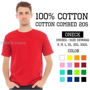 Kaos distro Jumbo Tshirt Oblong Ukuran Besar Baju distro big ukuran jumbo kaos big pria baju ukuran besar XXXL XXL murah MERAH
