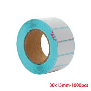MARBLEX 1000pcs/Roll Convenient Blank Tag Print Supplies Thermal Sticker Adhesive Paper Package Label Waterproof