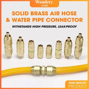 Solid Brass Air Hose And Water Pipe Connector Withstands High Pressure Leak-proof