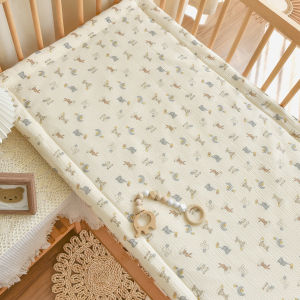 Washable Cotton Crib Mattress Printed Baby Bed Cushion Sleeping Pad Soft Mat Both Sides Available