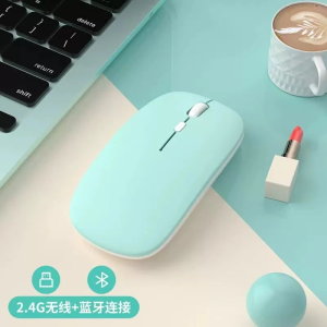 Bluetoooth 5.0 Wireless Mouse With USB Rechargeable RGB Light For Laptop Computer PC Macbook Gaming Mouse 2.4GHz 1600DPI