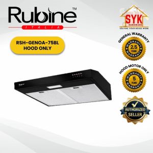 SYK Rubine Slim Hood Genoa Series Kitchen Hood and Hob Set Cooker Hood Gas Stove Penyedut Asap Dapur