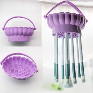 3 In 1 Makeup Brush Cleaning Bowl Powder Puff Clean Drying Storage Beauty Tool Cleaning Pad