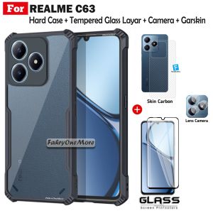 4in1 Case Realme C63 NFC Shockproof Free Anti Gores Layar Camera Dan Garskin Handphone Warna