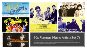 60s Music Set 7 In 32GB USB Famous Old Music Artist from The Cowsills The Move The New Colony Six The Peppermint Rainbow The Peppermint Trolley Company The Yellow Balloon Wayne Fontana & The Mindbenders with Free OTG Adapter and Surprise Gift