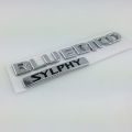 Letter emblem for New SYLPHY NISSAN BLUEBIRD SYLPHY Rear logo Car back sticker Trunk badge English model sign Car Decoration silver. 