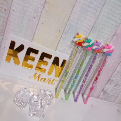 Pensil lantu/lantu bensia/pensil cabut lucu/pensil bongkar pasang RAINBOW UNICORN