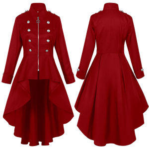 Halloween eBay Áo khoác dáng dài kiểu cổ điển với đường viền bất đối xứng có nhiều màu sắc và kích cỡ khác nhau mang phong cách retro.