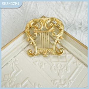 【SHANGZE4】 Cổ Điển Vàng Harp Trâm Đồ Trang Sức Âm Nhạc Phù Hợp Với Pin Cho Cardigan Áo Len Retro Mặt Hàng Quà Tặng