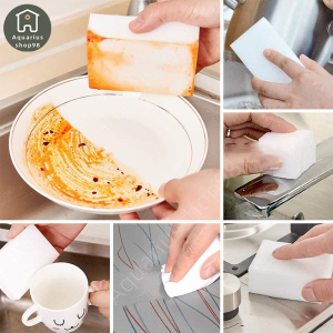 ฟองน้ำอเนกประสงค์(1ชิ้น) เช็ดคราบ ฟองน้ำมหัศจรรย์ ฟองน้ำนาโน ฟองน้ำเมลามีน ฟองน้ำขาว ฟองน้ำทำความสะอาด ปลอดภัย ไม่มีสารเคมีตกค้าง ใช้งานง่าย เช็ดสิ่งสกปรก ซึมซับสูง ราคาถูก 10*6*2ซม