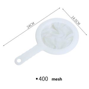 400 Mesh Kitchen Ultra-fine Mesh Strainer Kitchen Nylon Mesh Filter Spoon for Suitable for Soy Milk Coffee Milk Yogurt 100/200/400 mesh