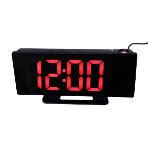 LED Digital Alarm Clock Projection Clock Ceiling with Time Temperature Humidity Display Jam Loceng Digital LED Petak