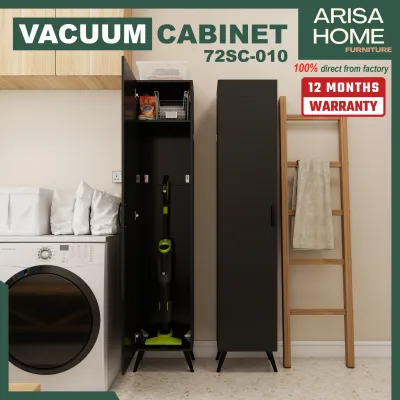 ArisaHome Vacuum Cleaner Tall Cabinet Holder Rack / Storage Cabinet / Pantry Cabinet / Vacuum Cleaner Stand