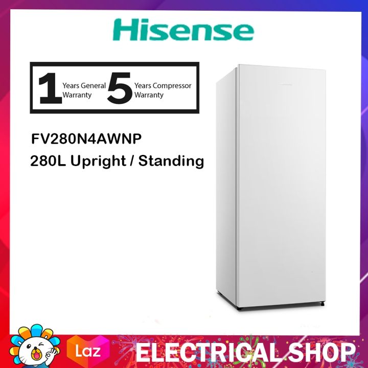 Hisense 280L Upright Freezer No Frost 2 in 1 (Fridge or freezer