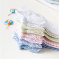 New Style Breathable Cotton Socks Baby Girls Kids Dance lace socks Children Ankle Short Sock White Pink Yellow Baby Girls Sock W41. 
