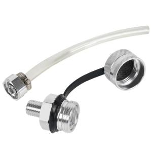 วาล์วท่อระบายน้ำมันหมุนเร็วทำจากโลหะ12 M14ติดท่อน้ำทิ้งสเตนเลสสำหรับรถบรรทุกทั่วไป