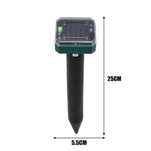 Solar Powered Ultrasonic Vibration Mouse Repelling Snake Repeller Pest Lawn Garden Courtyard Snake Repellant
